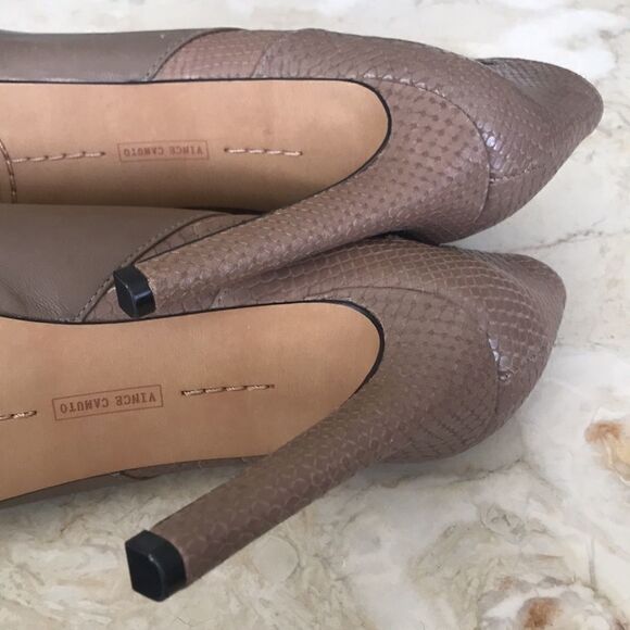 Vince Camuto Leather Hidden Platform Heel Booties - Picture 7 of 10